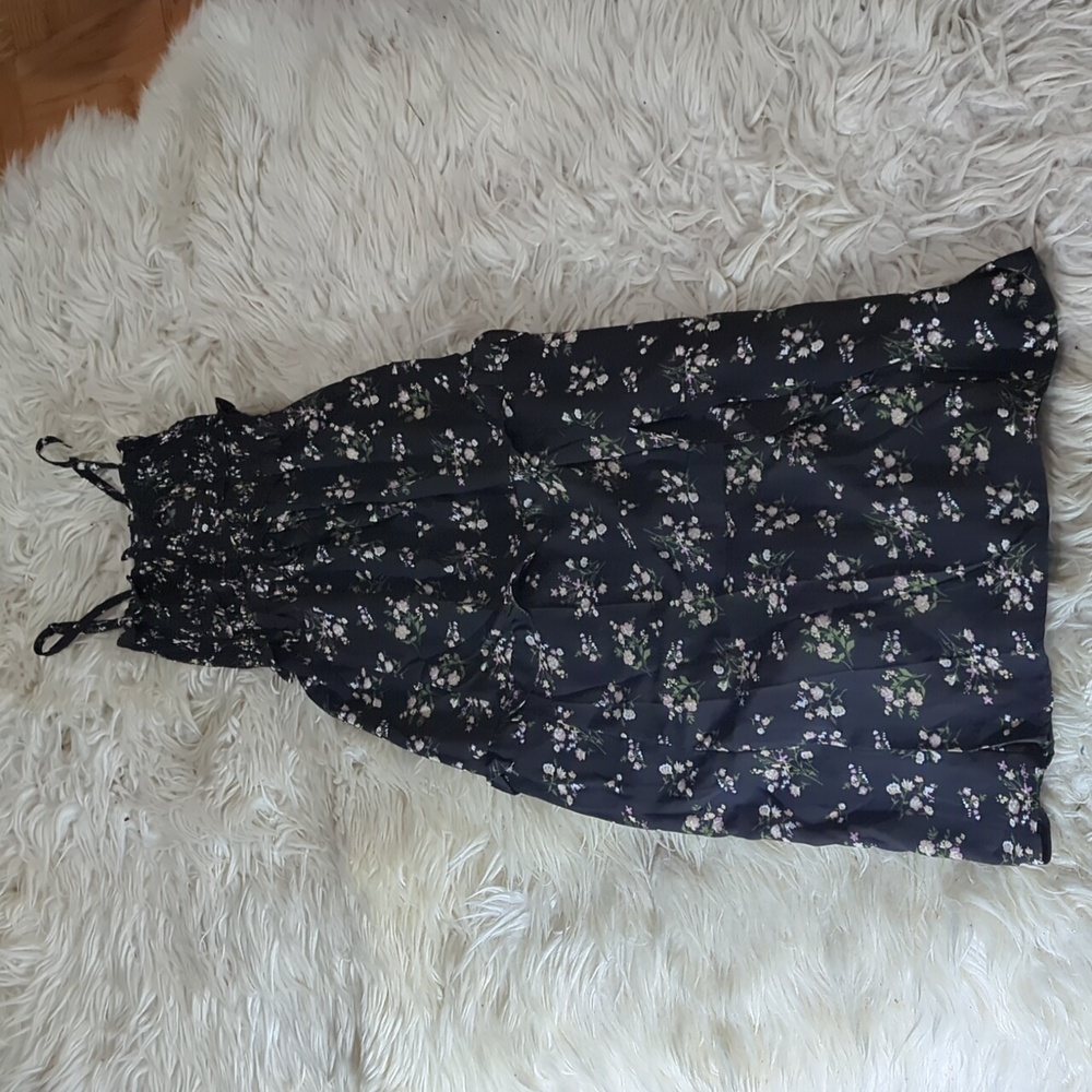 Floral ruched dress